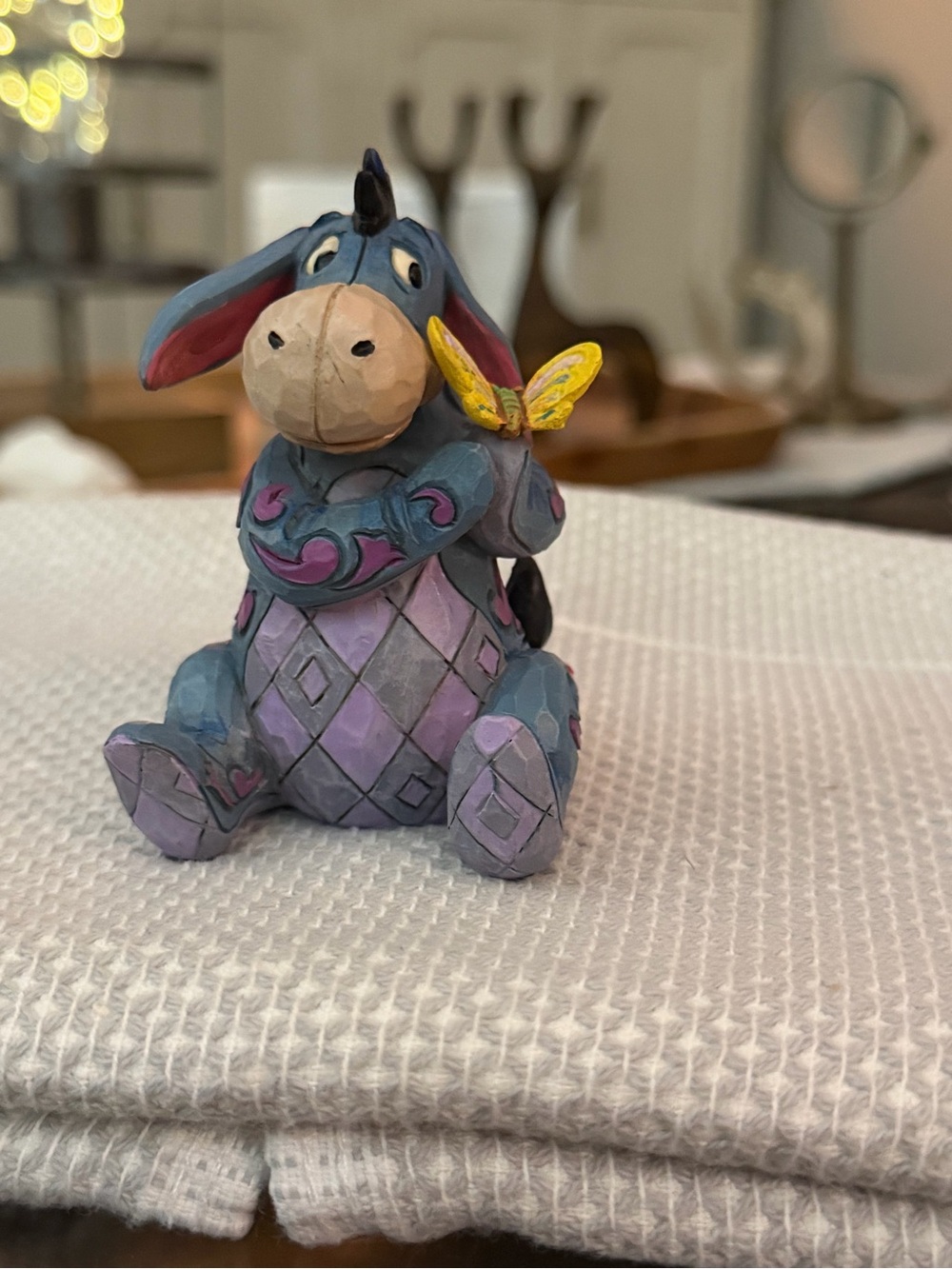 JIM SHORE for Disney Traditions & ENESCO Mini Eeyore Figurine, Like New. Unboxed